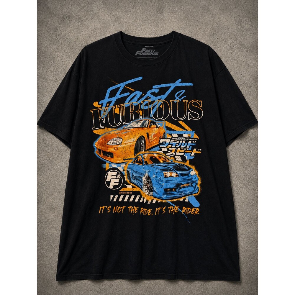 Fast & Furious T Shirt Mens 3XL Universal Studios JDM Cars Racing Graphic Tee
